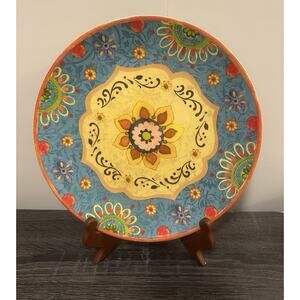 Sue Zipkin Chop Plate 11" Certified International Dinnerware Fiesta Party Bold